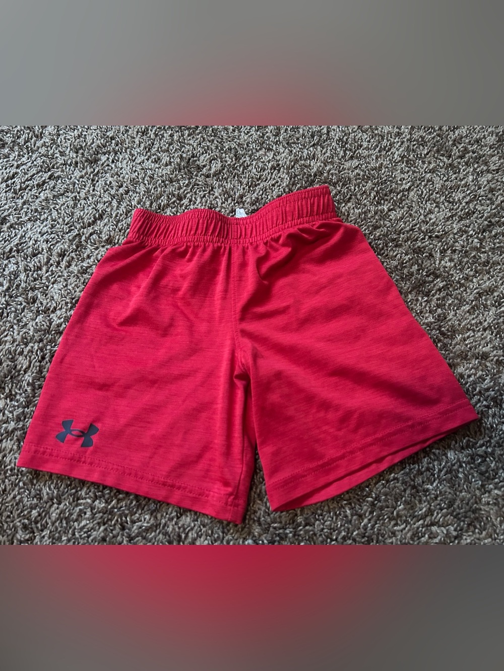 Under Armour Red Performance Shorts with Logo